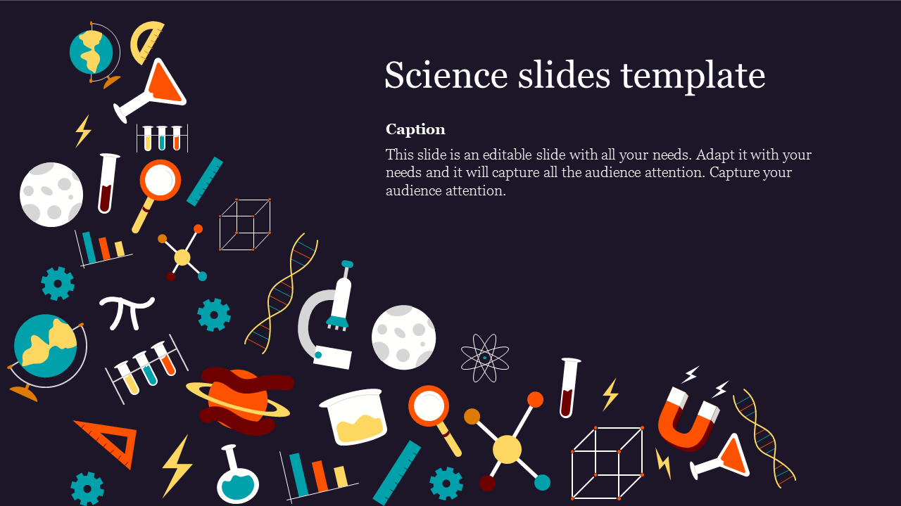 science presentation slide template